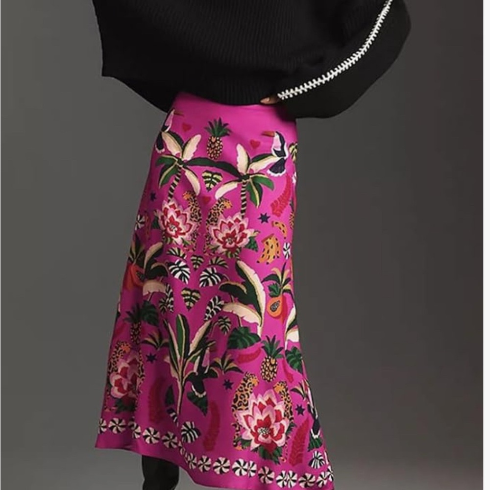 FARM Rio for Anthropologie printed skirt, Medium